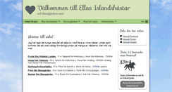 Desktop Screenshot of ellasislandshastar.se