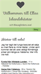 Mobile Screenshot of ellasislandshastar.se