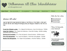 Tablet Screenshot of ellasislandshastar.se